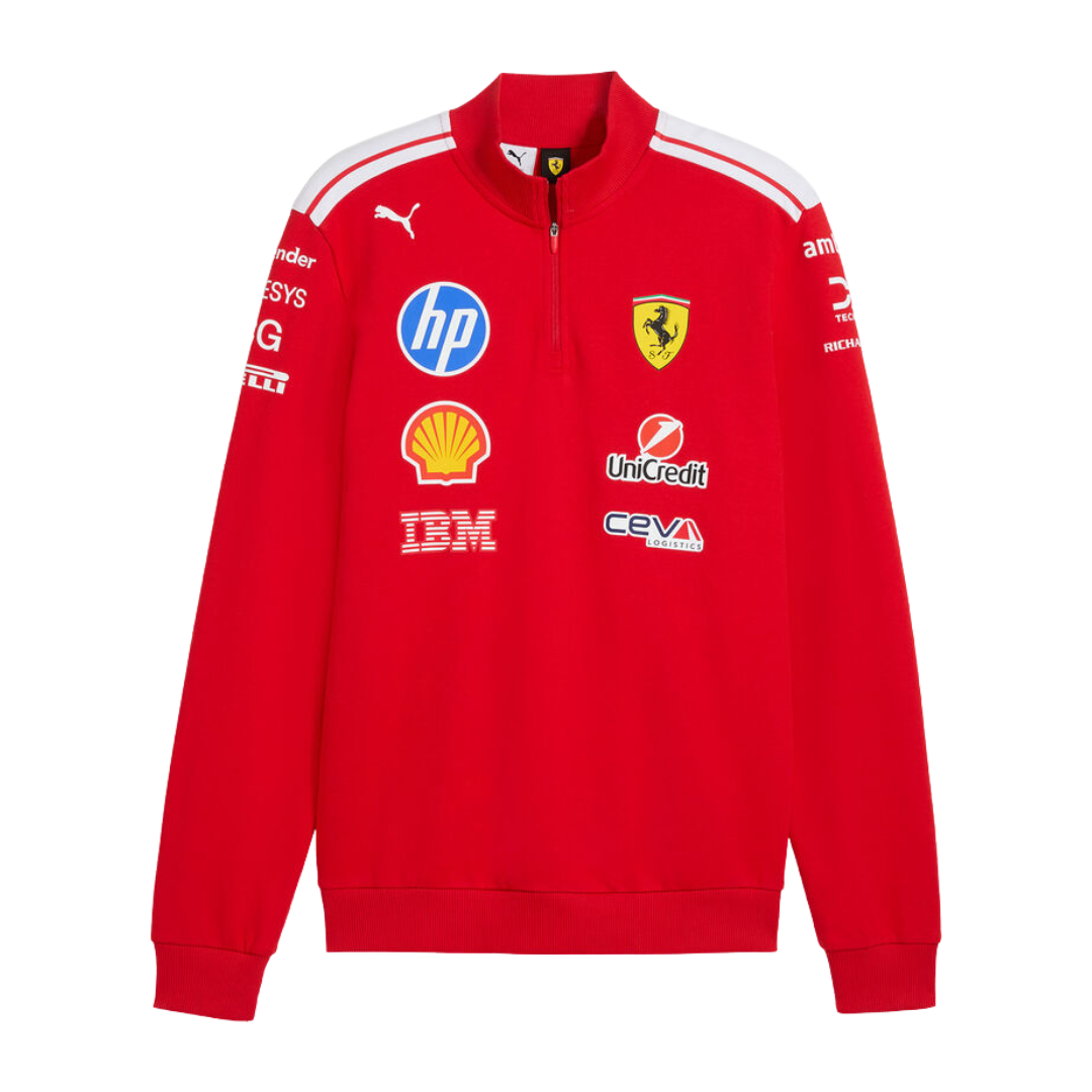 Sudadera Cierre 1/4 Scuderia Ferrari F1™ 2026 Team T7 PUMA Unisex Oficial - B2B