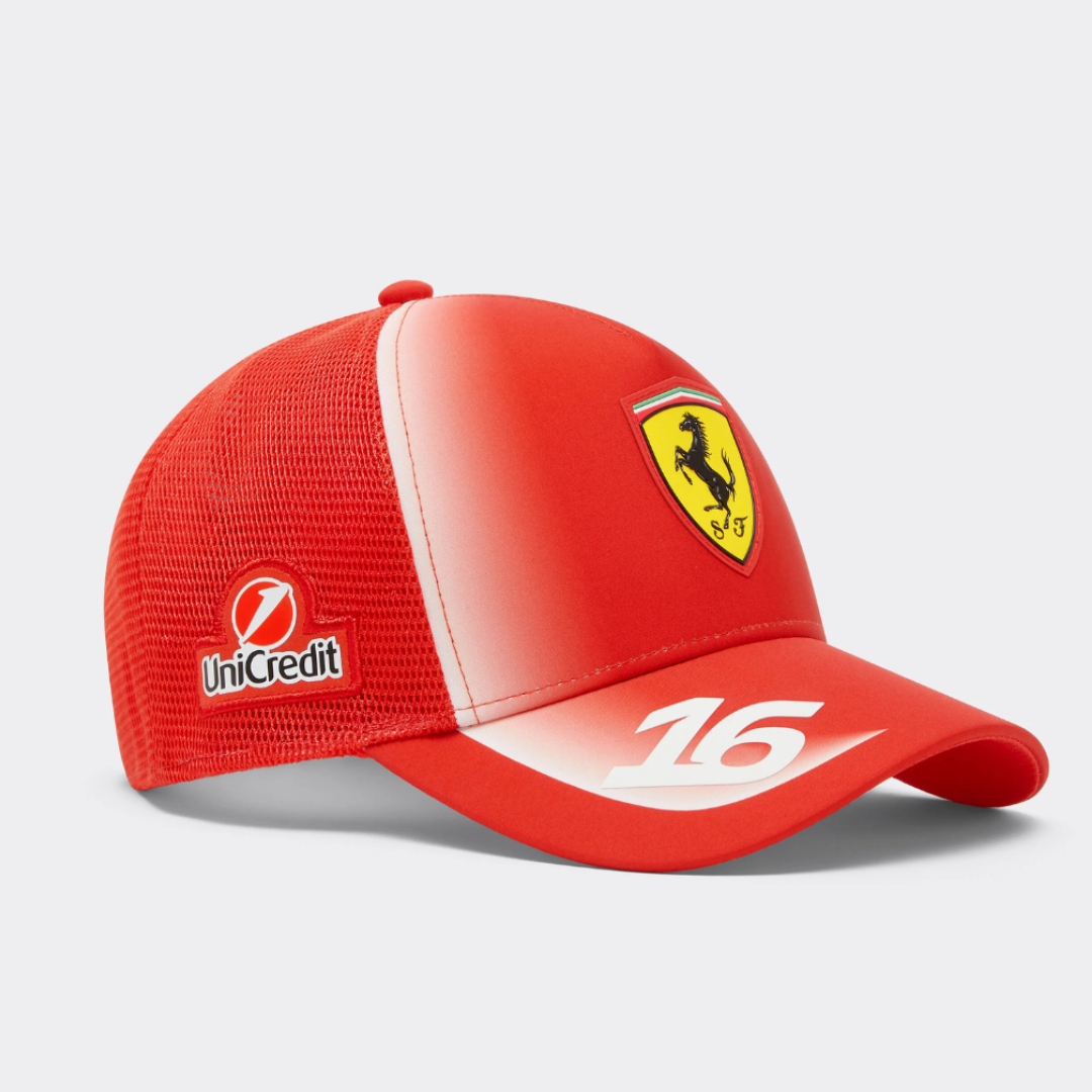 Gorra Trucker Charles Leclerc Scuderia Ferrari F1™ 2026 PUMA Oficial - B2B