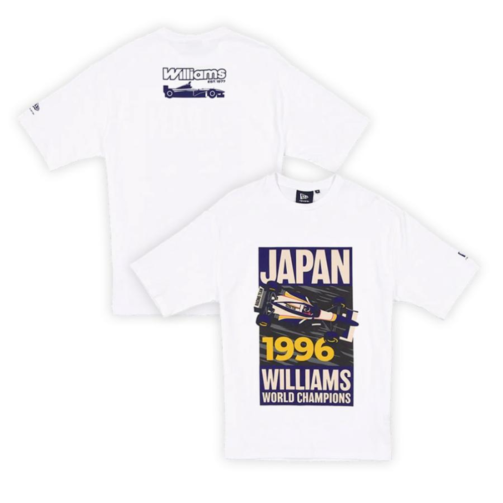 Playera Williams F1™ Japón 2026 Graphic Tee Damon Hill Blanca