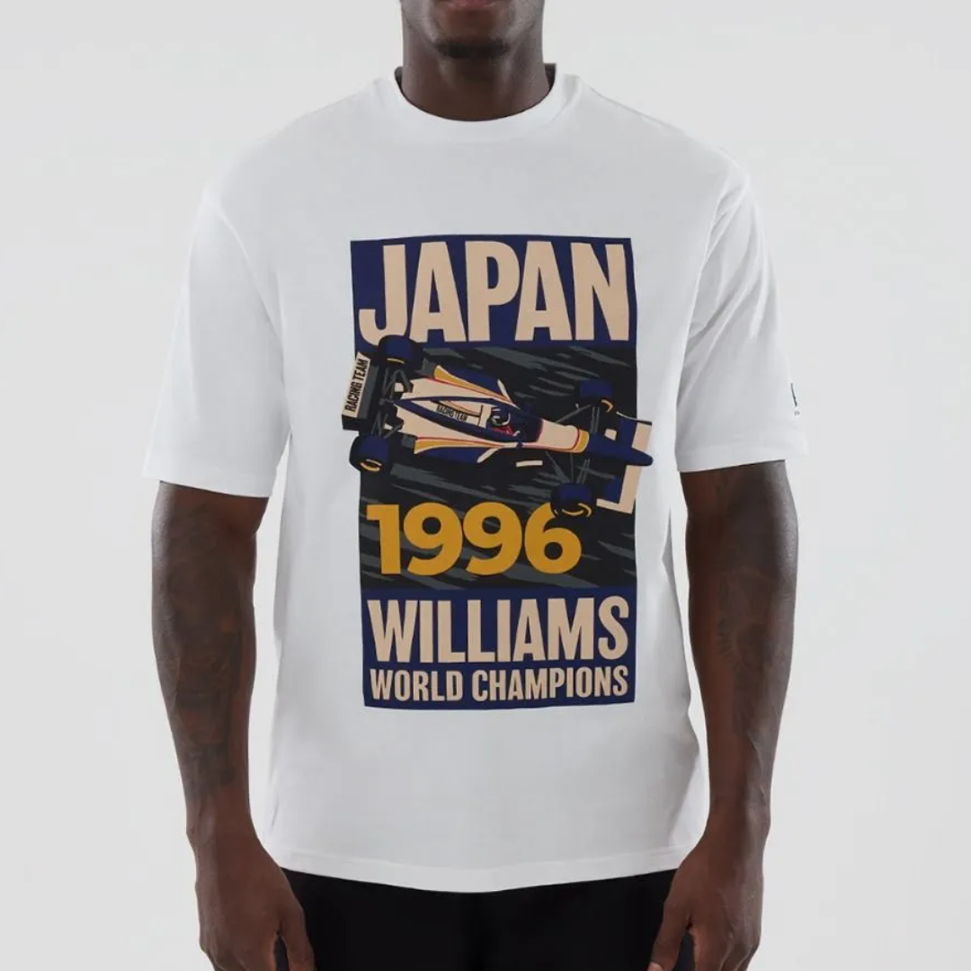 Playera Williams F1™ Japón 2026 Graphic Tee Damon Hill Blanca