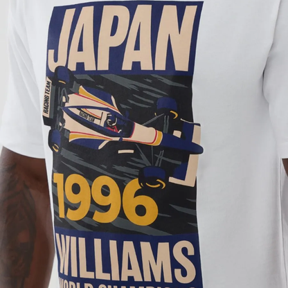 Playera Williams F1™ Japón 2026 Graphic Tee Damon Hill Blanca