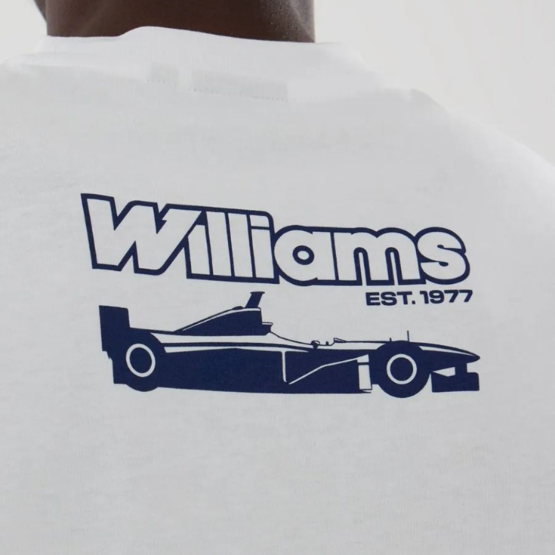 Playera Williams F1™ Japón 2026 Graphic Tee Damon Hill Blanca