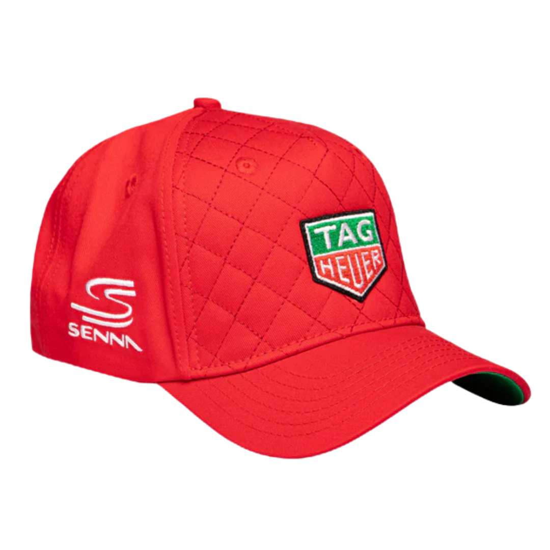 Gorra TAG Heuer x Senna Acolchada Edición Limitada Racing