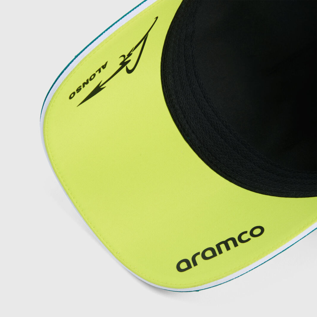 Gorra Fernando Alonso Aston Martin F1™ 2026 Verde Lima PUMA Oficial Ajustable