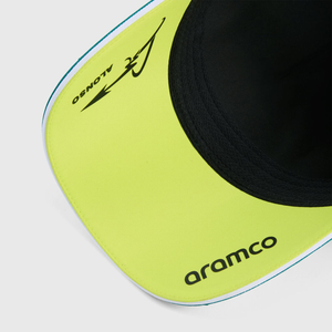 Gorra Fernando Alonso Aston Martin F1™ 2026 Verde Lima PUMA Oficial Ajustable