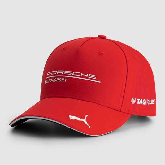 Gorra Porsche Motorsport Team PUMA Oficial Snapback Ajustable Roja