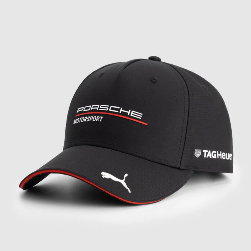 Gorra Porsche Motorsport Team PUMA Oficial Snapback Ajustable Negra