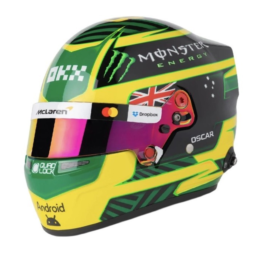 Casco Oscar Piastri GP Australia 2026 Bell 1:2 Oficial