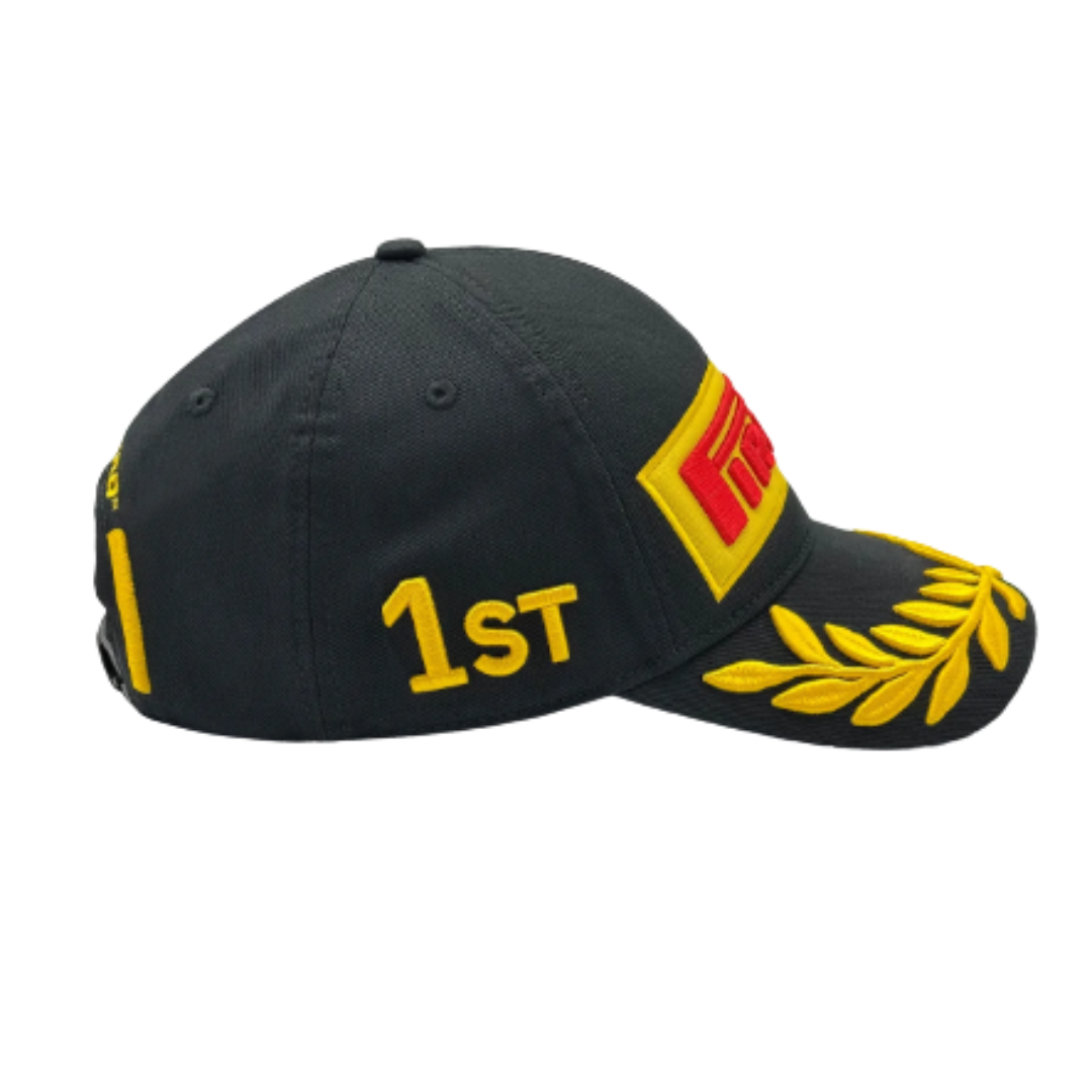 Gorra Pirelli Podium Negra 2026 F1™ Oficial Edición Ganadores