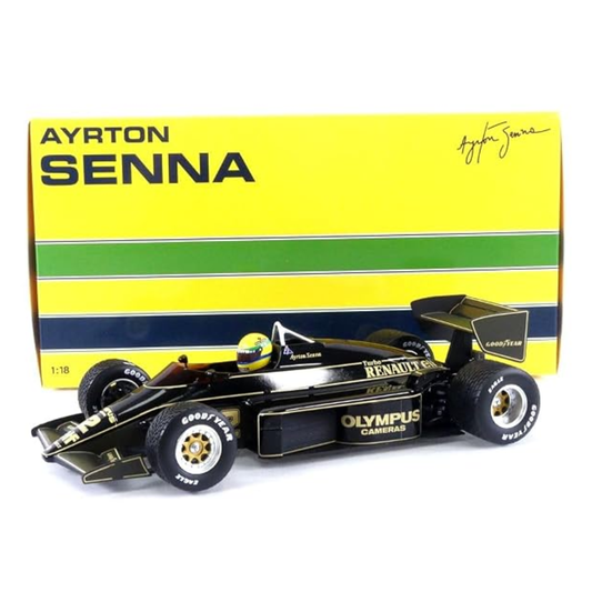 Lotus Renault 97T Ayrton Senna GP Portugal 1985 Minichamps 1:18