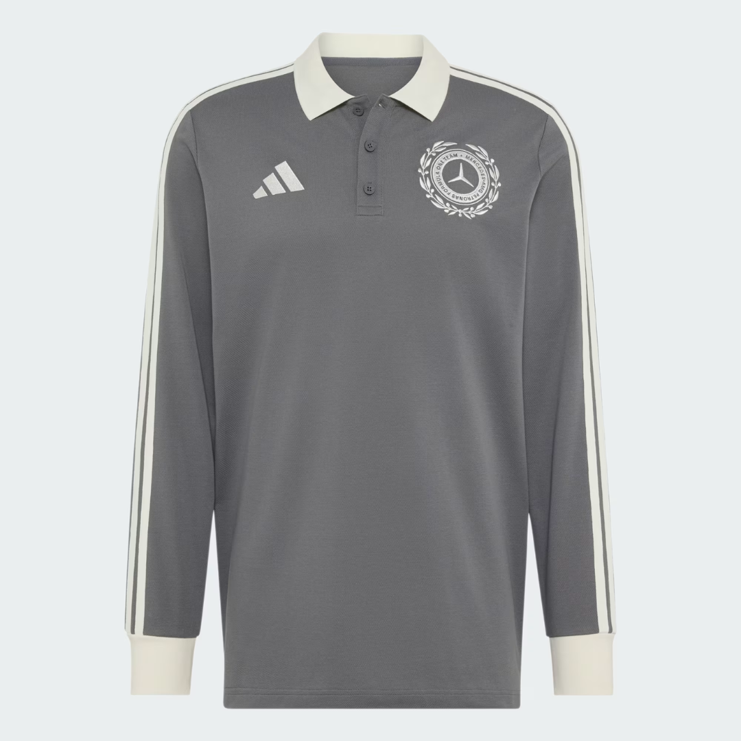 Polo Mercedes AMG Petronas F1™ Silver Arrows Icon adidas Manga Larga