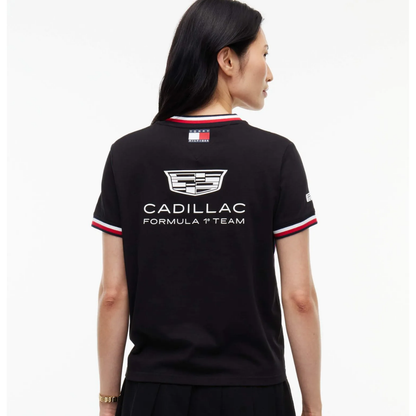 Playera Mujer Cadillac F1™ Team Tommy Hilfiger Negra Oficial
