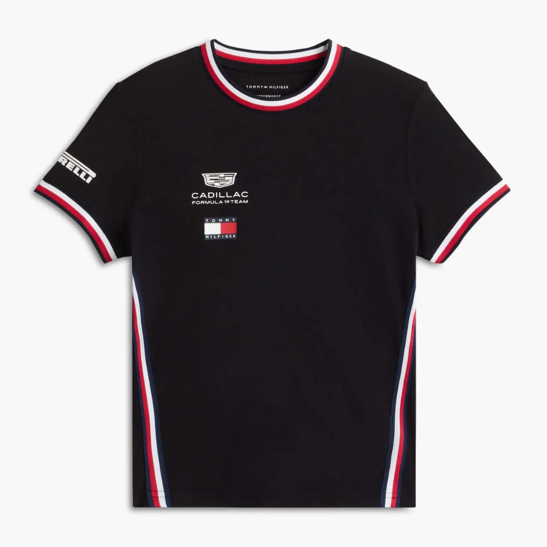 Playera Mujer Cadillac F1™ Team Tommy Hilfiger Negra Oficial