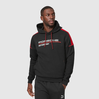 Sudadera Porsche Motorsport con Logo y Bolsillo Canguro