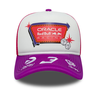 Gorra Max Verstappen #3 Red Bull Racing F1™ Las Vegas 2026 New Era 9FORTY Trucker Rosa