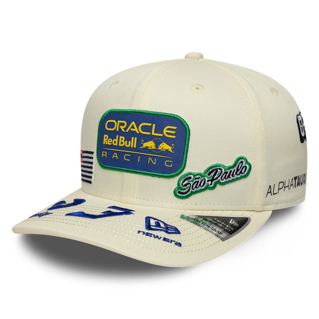 Gorra Max Verstappen #3 Red Bull Racing F1™ São Paulo GP New Era 9SEVENTY Crema