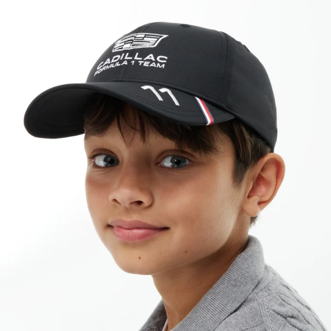 Gorra Infantil Checo Pérez #11 Cadillac F1™ 2026 Oficial Negra