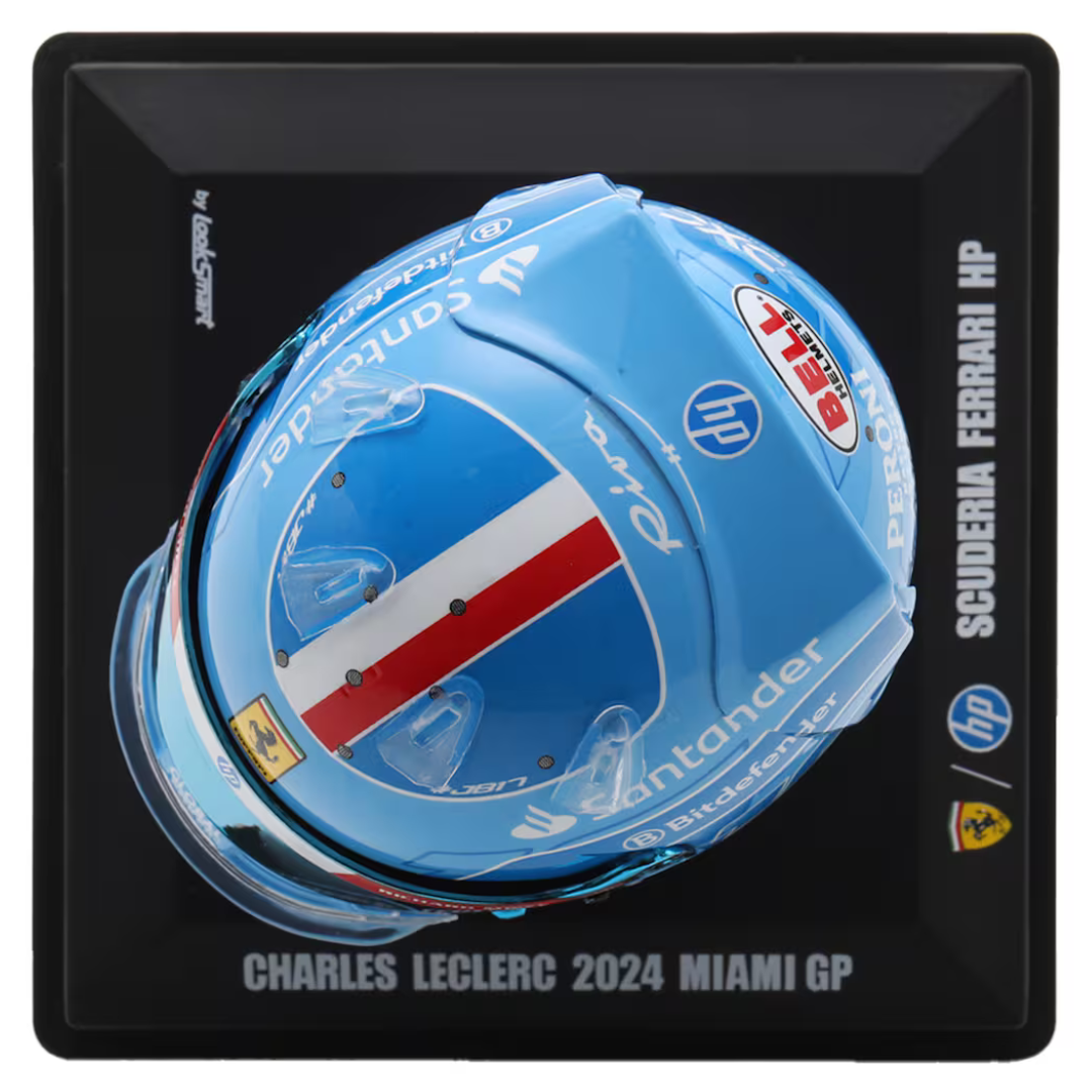 Casco Charles Leclerc Ferrari Miami GP 2024 - Edición Especial 1/5 Looksmart