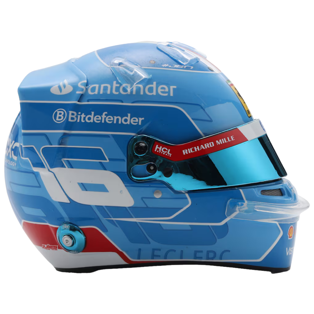 Casco Charles Leclerc Ferrari Miami GP 2024 - Edición Especial 1/5 Looksmart