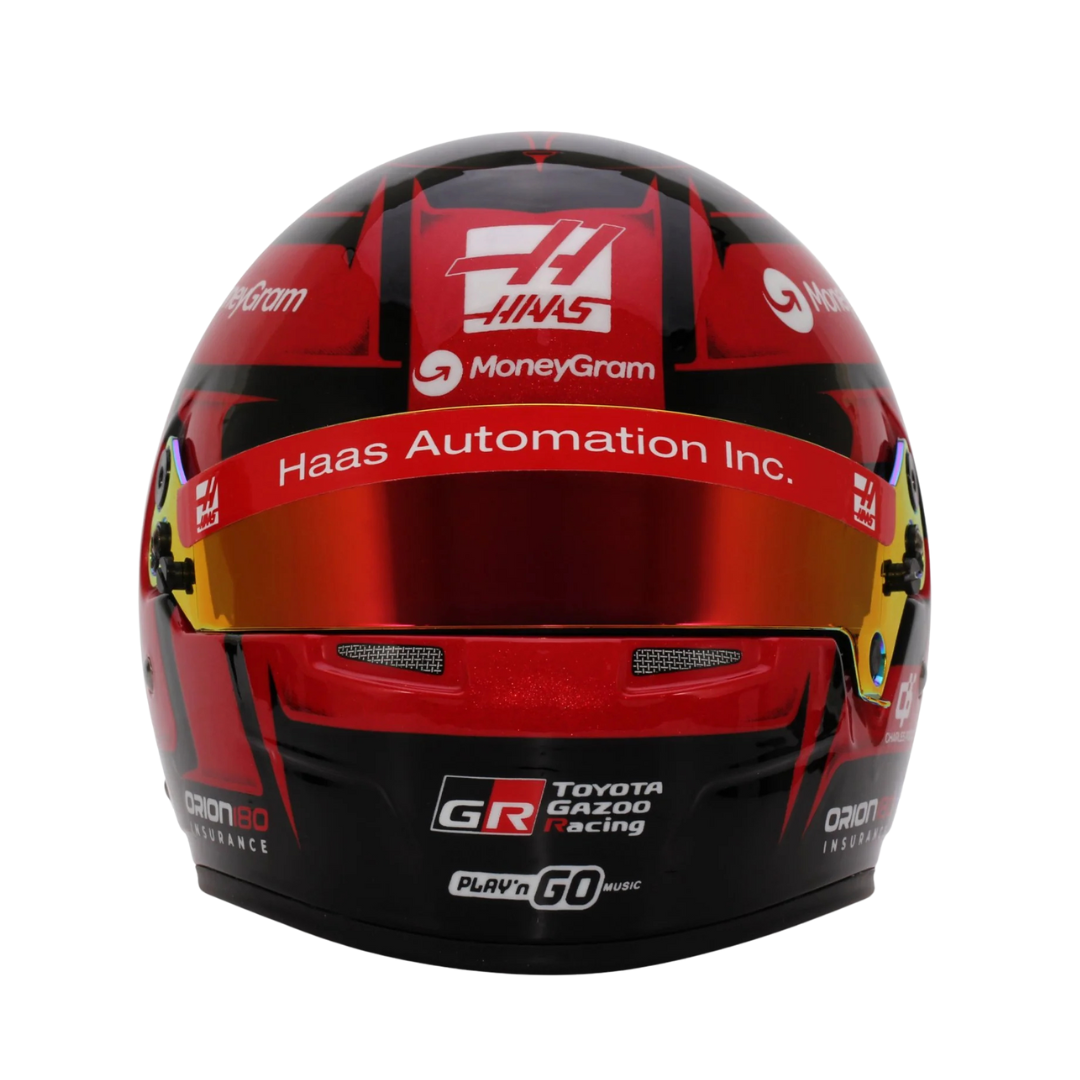 Casco Mini F1 Bell Escala 1:2 Esteban Ocon / Haas - Temporada F1 2025