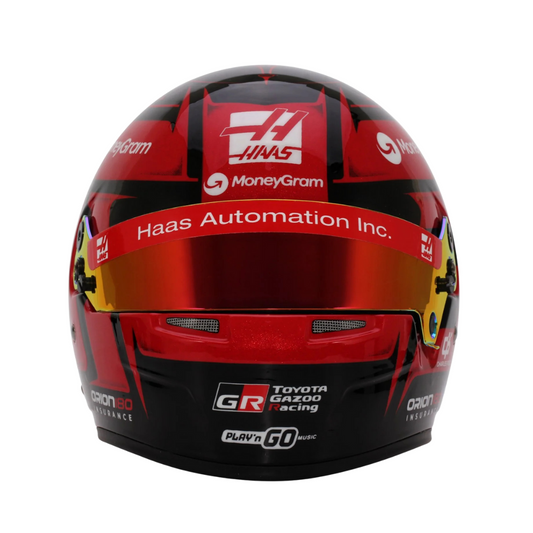Casco Mini F1 Bell Escala 1:2 Esteban Ocon / Haas - Temporada F1 2025