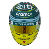 Mini Casco 1/2 GP Arabia 2025 Aston Martin - Edición Limitada Fernando Alonso