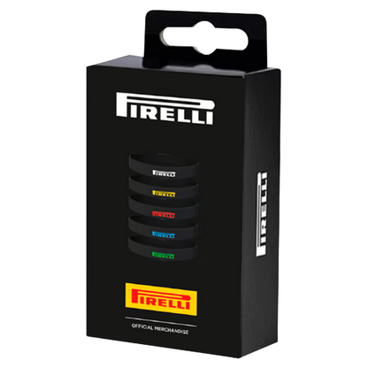 Six Pack Pulseras Pirelli Tipo Llanta Original Fórmula 1 - Estilo Único para Fanáticos