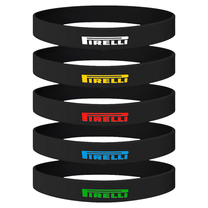 Six Pack Pulseras Pirelli Tipo Llanta Original Fórmula 1 - Estilo Único para Fanáticos