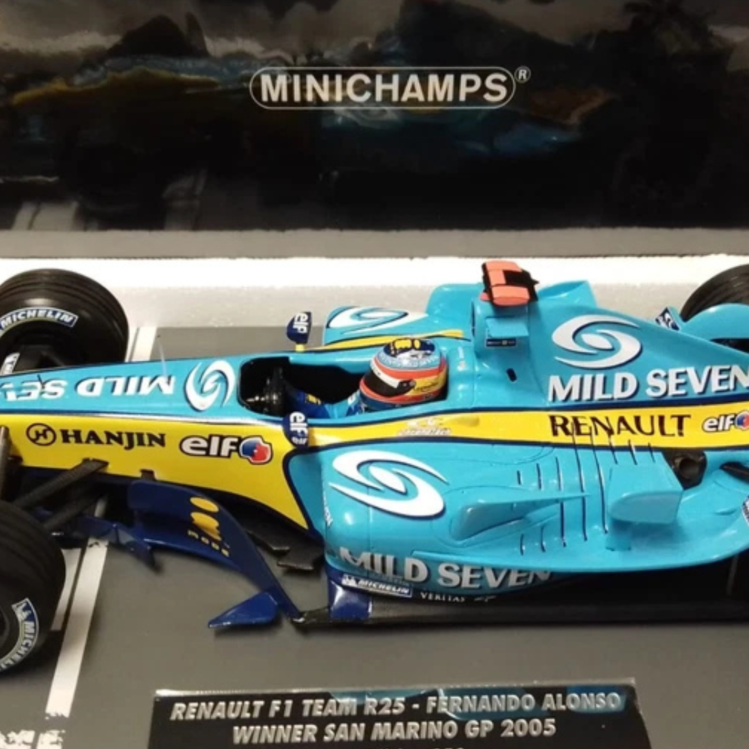 Renault F1 R25 Fernando Alonso 2005 3er Lugar GP Brasil 1:18 Minichamps