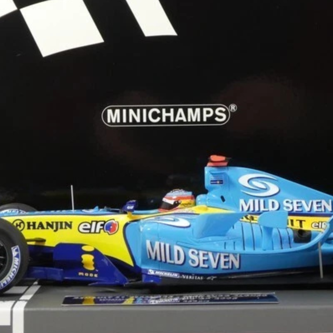 Renault F1 R25 Fernando Alonso 2005 3er Lugar GP Brasil 1:18 Minichamps