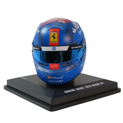 Mini Casco Ferrari F1™ Carlos Sainz Miami GP 2024 1/5 | Looksmart