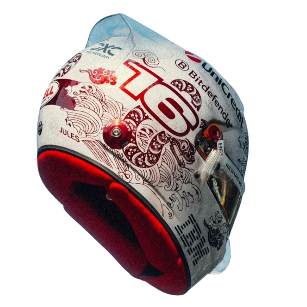 Mini Casco Charles Leclerc F1™ GP China 2025 | Escala 1:5 Ferrari HP