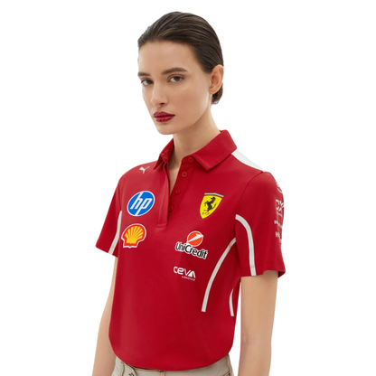 Polo Ferrari Mujer F1™ Team 2025 | Puma Scuderia Ferrari HP Replica Oficial