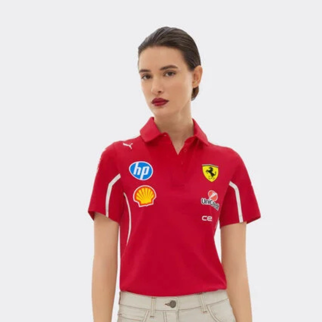 Polo Ferrari Dama F1™ Team 2025 | Puma Scuderia Ferrari HP Oficial - B2B