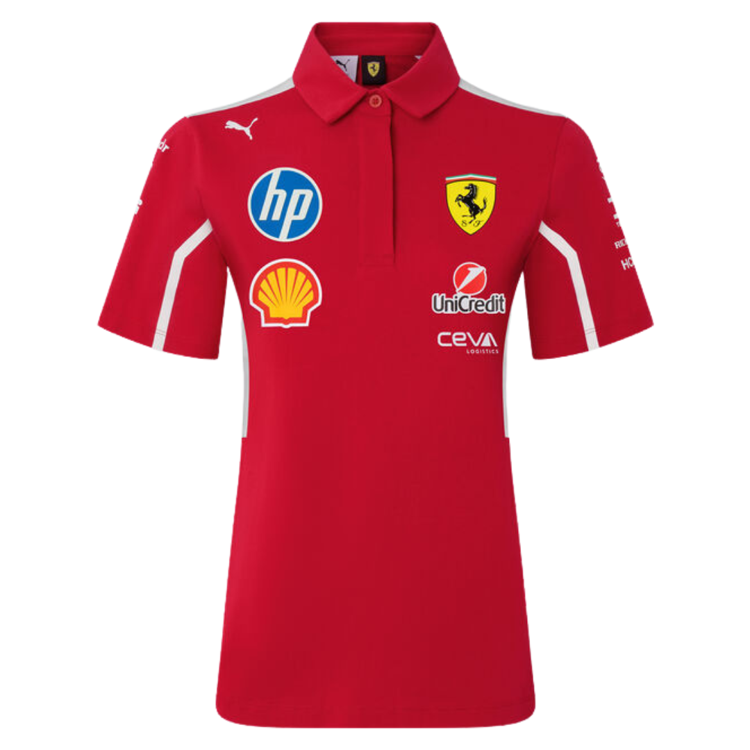 Polo Ferrari Mujer F1™ Team 2025 | Puma Scuderia Ferrari HP Replica Oficial