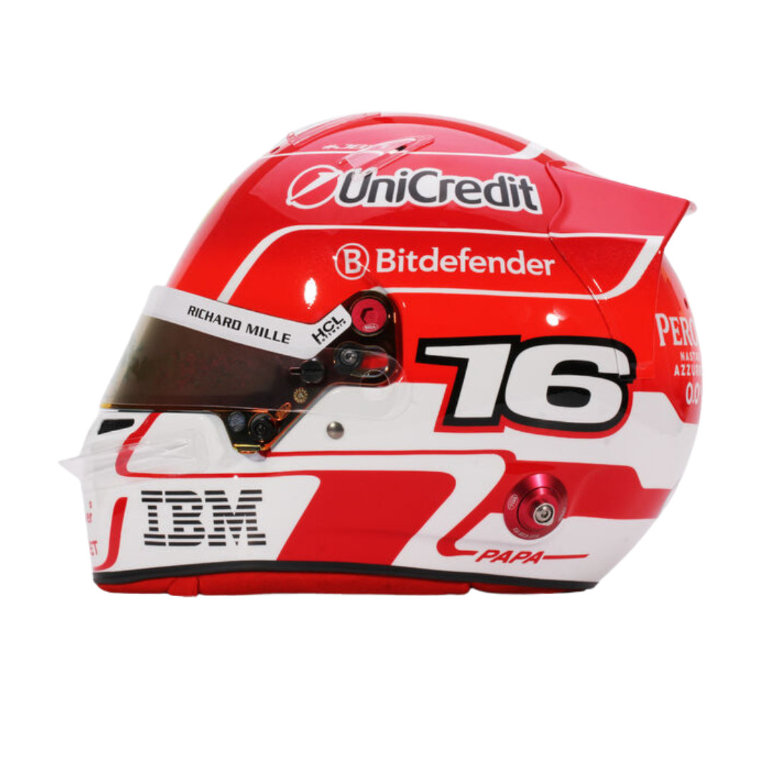 Casco Charles Leclerc F1™ 2025 Escala 1:2 | Oficial Bell Racing Ferrari