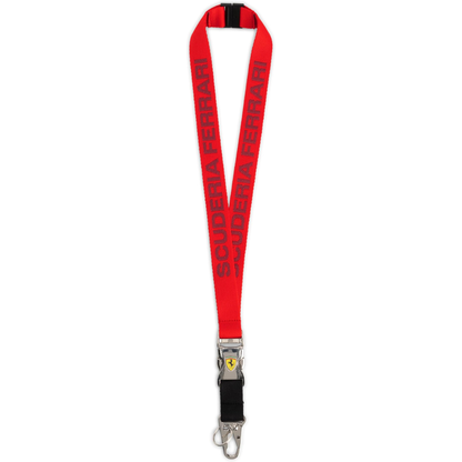 Lanyard Ferrari Scuderia Rojo | Porta Gafete Oficial con Logo