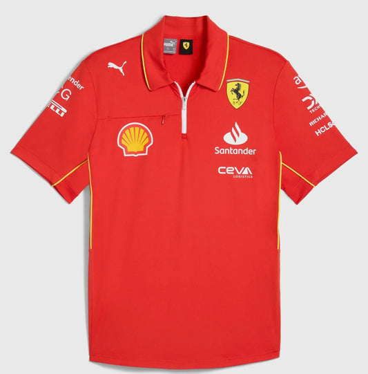 Playera Polo Pro Team Scuderia Ferrari 2024