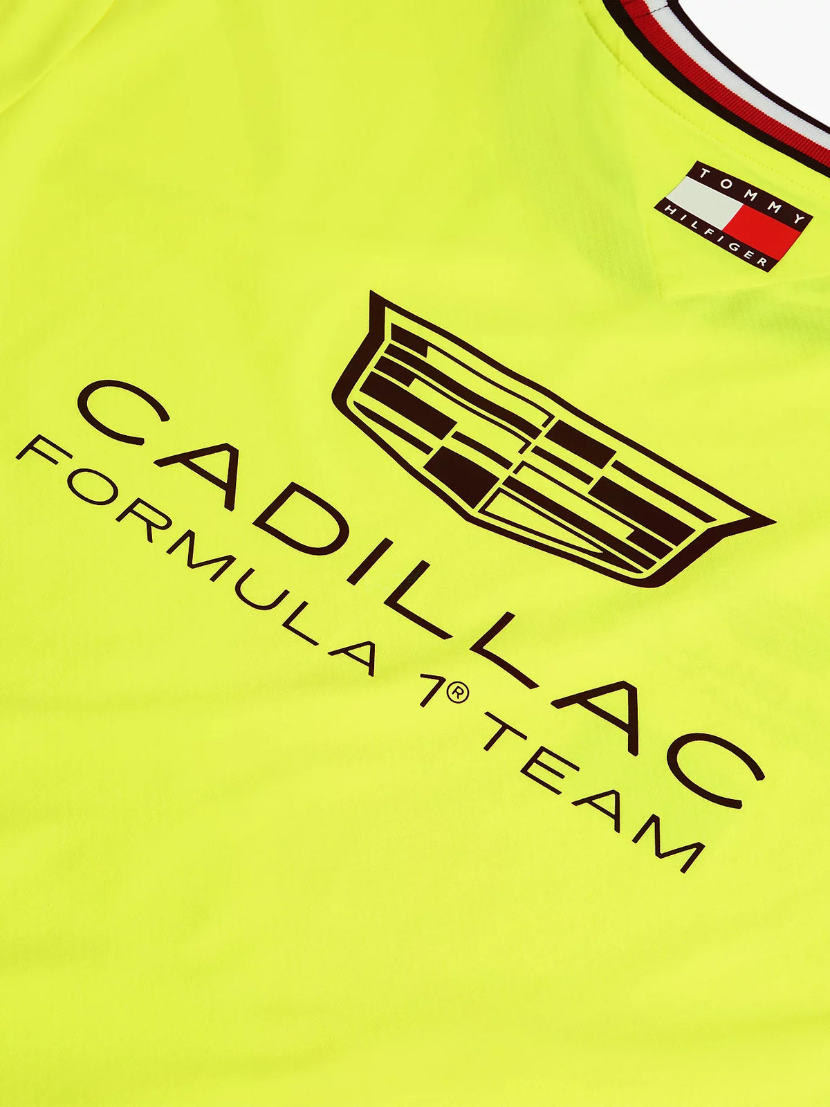 Playera Tommy x Cadillac F1 Team Set Up Amarilla