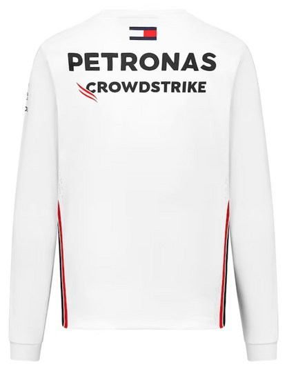 Mercedes AMG Petronas White Long Sleeve T-Shirt **2023 Season**