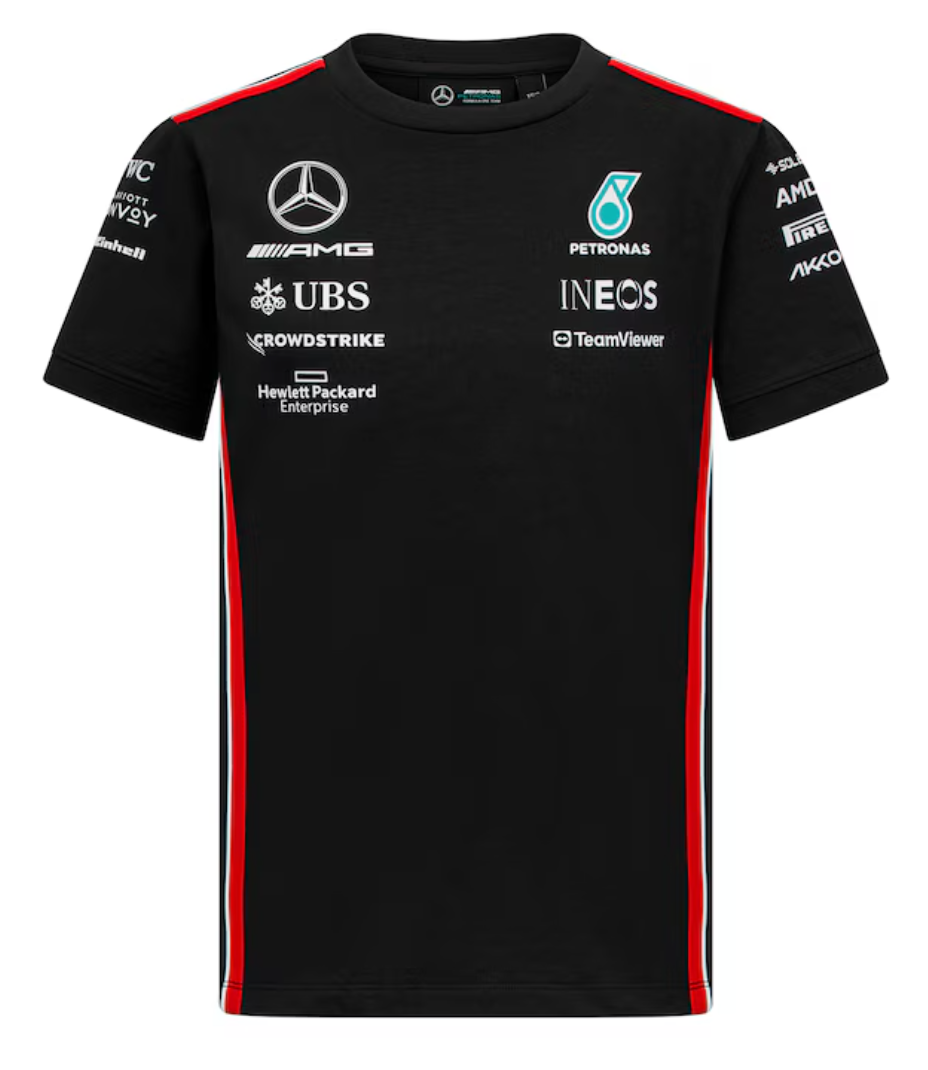 Playera Mercedes AMG Petronas Negra Temporada **2023**