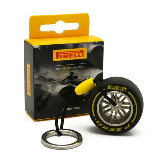 Pirelli Medium Tire Keychain - Yellow