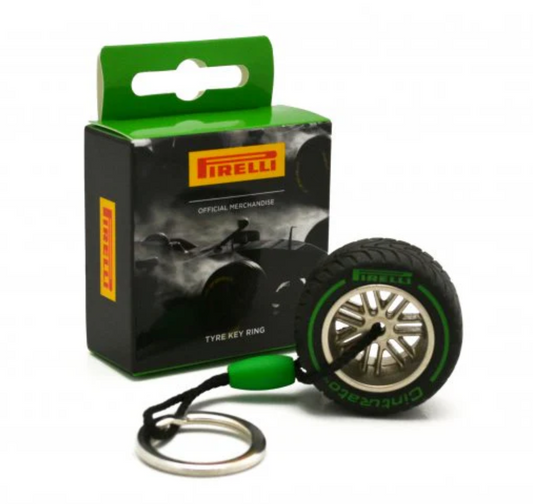 Pirelli Intermediate Tire Keychain - Green