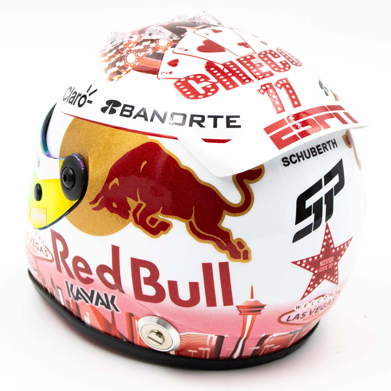 Casco 1:2 Checo Pérez Las Vegas **2023**