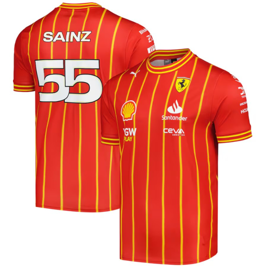 Jersey Soccer Scuderia Ferrari Carlos Sainz Edición Especial GP Austria **2024**